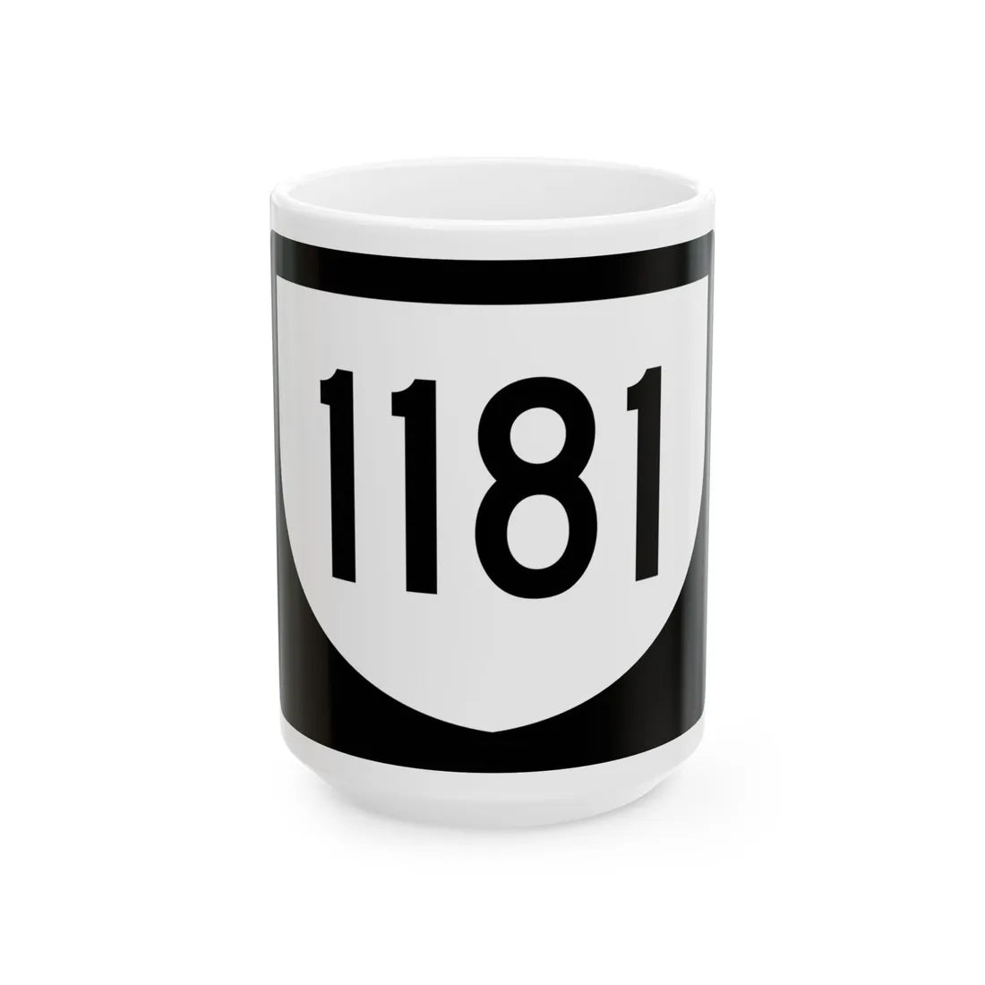PR urban primary 1181 (Puerto Rico) (Road Sign) White Coffee Mug 15oz - Go Mug Yourself