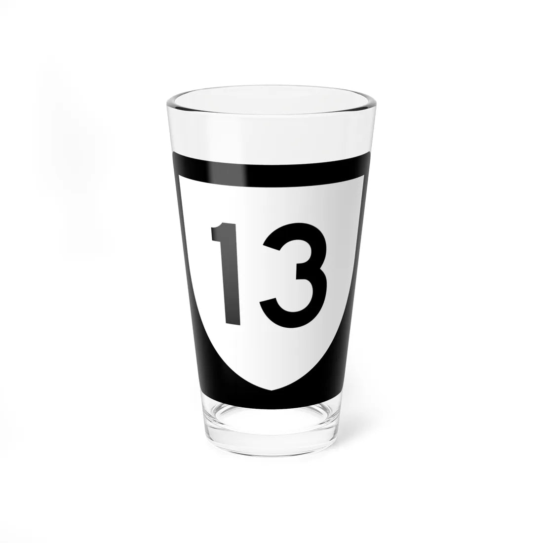 PR urban primary 13 (Puerto Rico) (Road Sign) Pint Glass 16oz 16oz - Go Mug Yourself