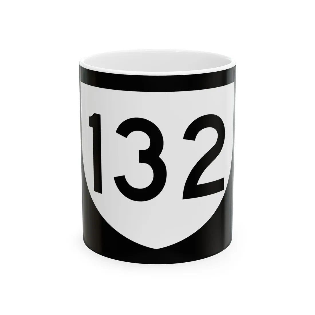 PR urban primary 132 (Puerto Rico) (Road Sign) White Coffee Mug 11oz - Go Mug Yourself