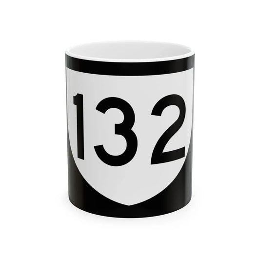PR urban primary 132 (Puerto Rico) (Road Sign) White Coffee Mug 11oz - Go Mug Yourself