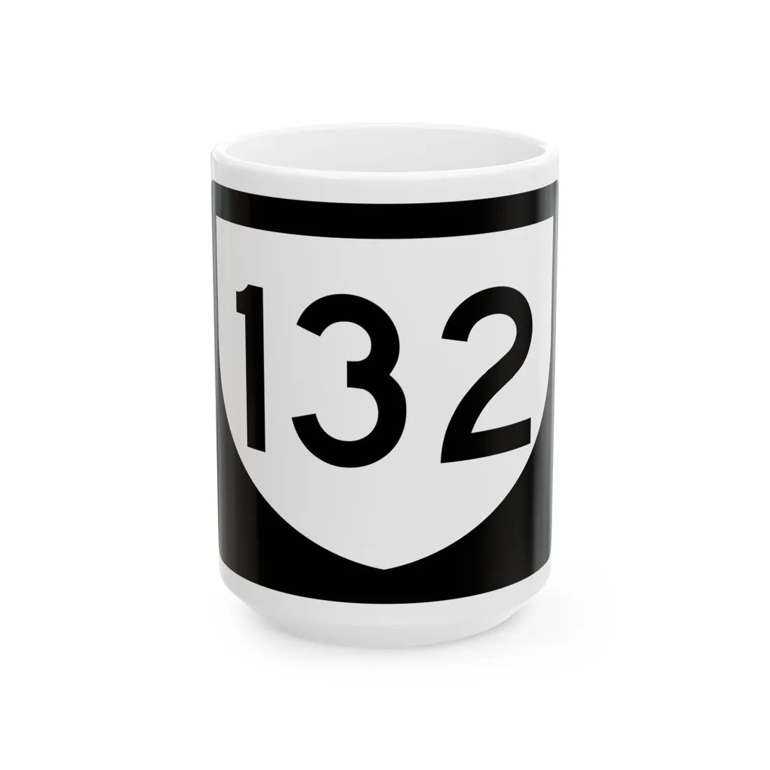 PR urban primary 132 (Puerto Rico) (Road Sign) White Coffee Mug 15oz - Go Mug Yourself