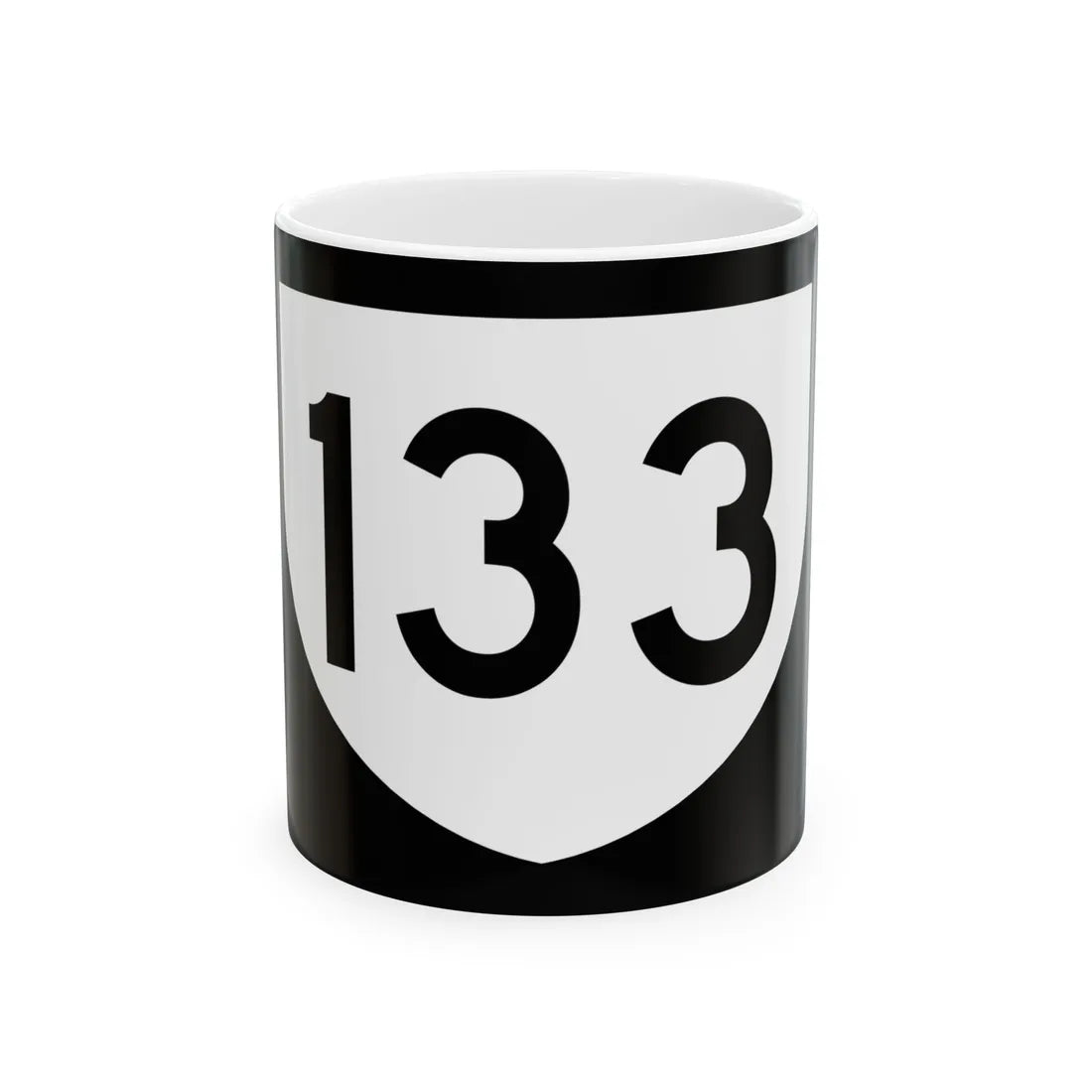 PR urban primary 133 (Puerto Rico) (Road Sign) White Coffee Mug 11oz - Go Mug Yourself
