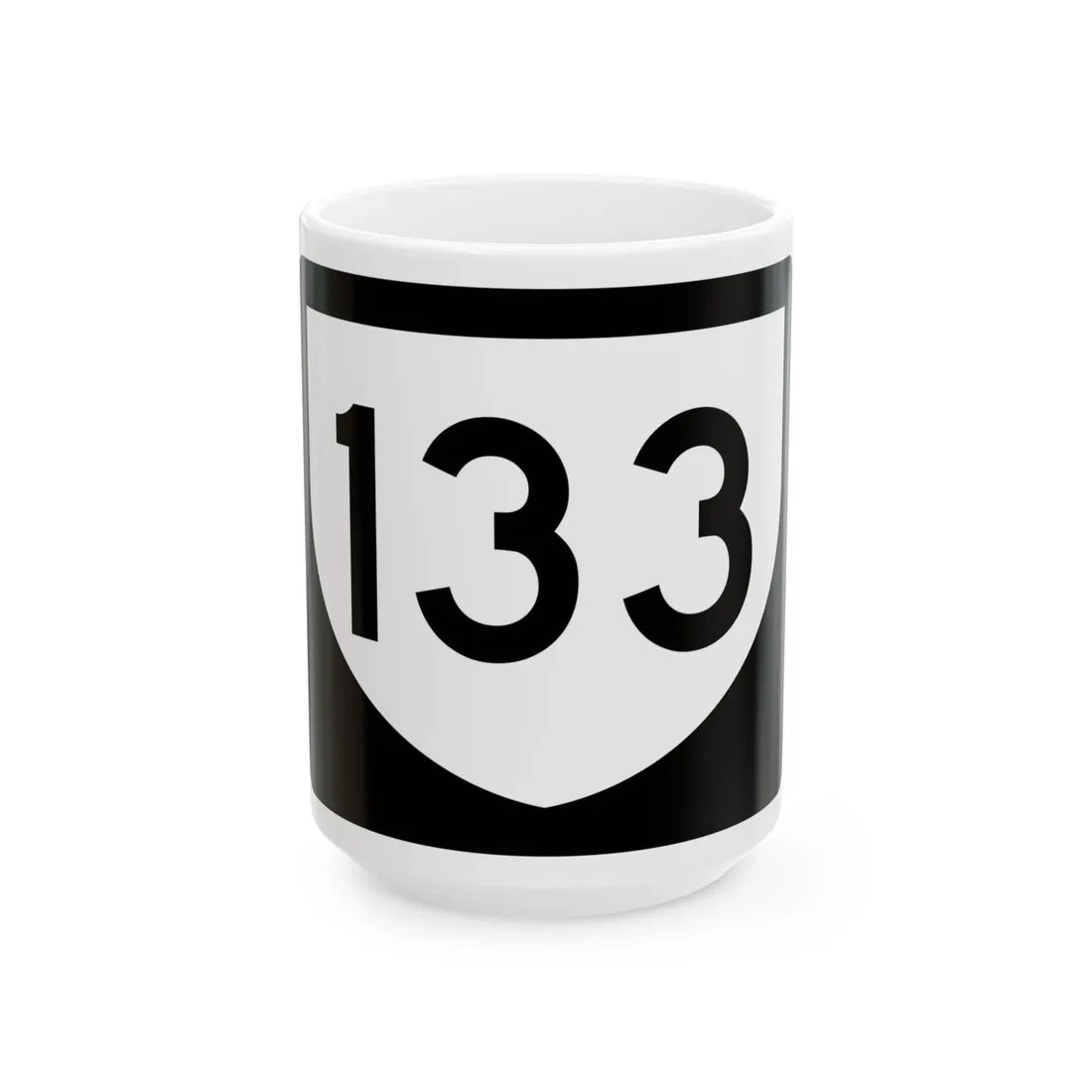 PR urban primary 133 (Puerto Rico) (Road Sign) White Coffee Mug 15oz - Go Mug Yourself
