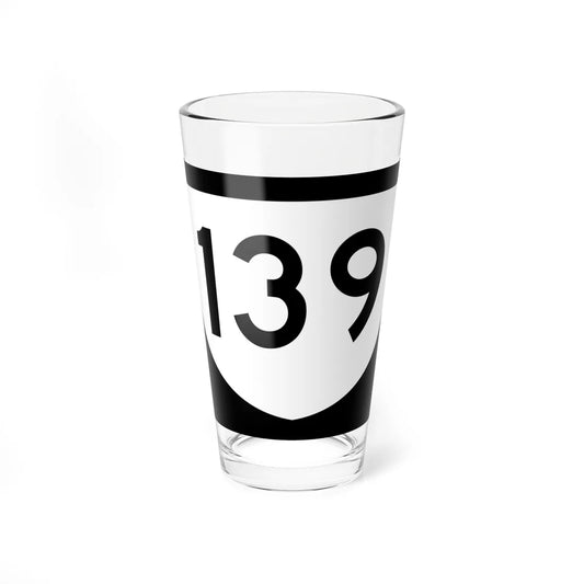 PR urban primary 139 (Puerto Rico) (Road Sign) Pint Glass 16oz 16oz - Go Mug Yourself