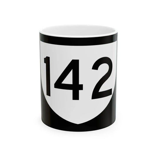 PR urban primary 142 (Puerto Rico) (Road Sign) White Coffee Mug 11oz - Go Mug Yourself