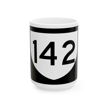 PR urban primary 142 (Puerto Rico) (Road Sign) White Coffee Mug 15oz - Go Mug Yourself