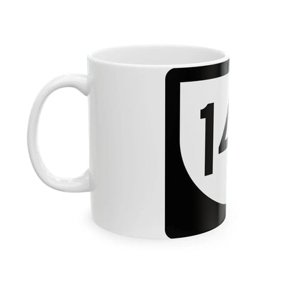 PR urban primary 14P (Puerto Rico) (Road Sign) White Coffee Mug - Go Mug Yourself