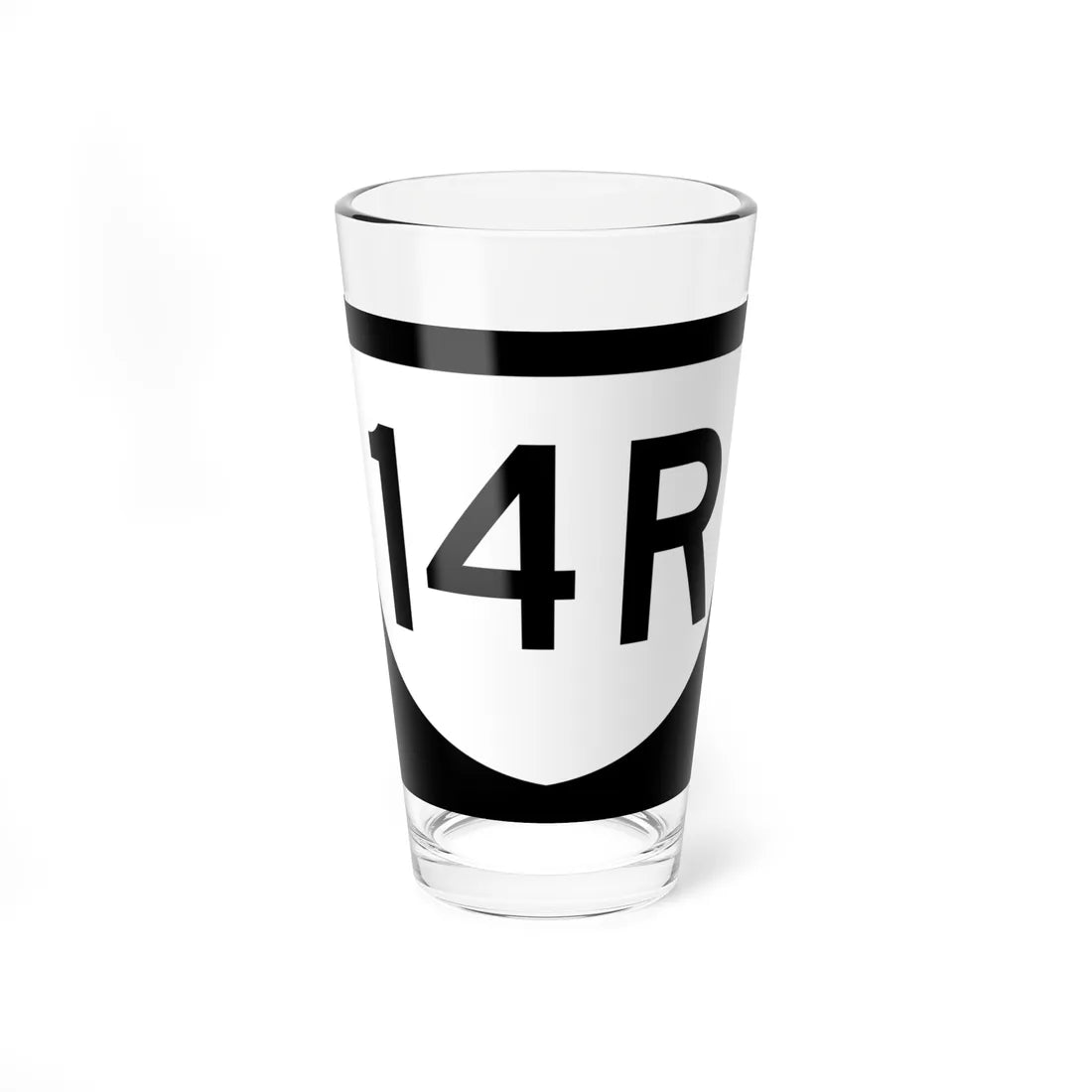 PR urban primary 14R (Puerto Rico) (Road Sign) Pint Glass 16oz 16oz - Go Mug Yourself