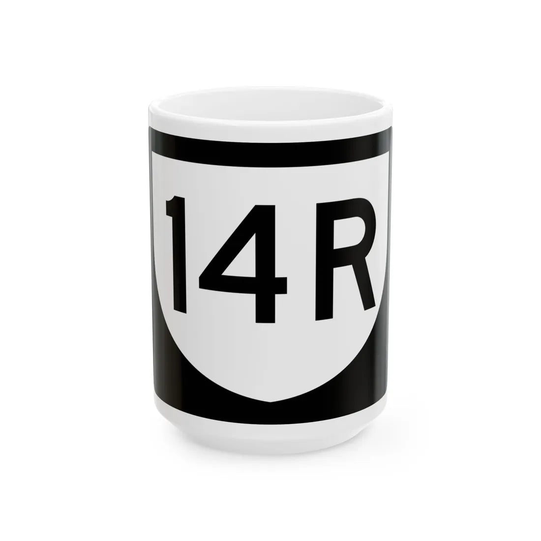 PR urban primary 14R (Puerto Rico) (Road Sign) White Coffee Mug 15oz - Go Mug Yourself