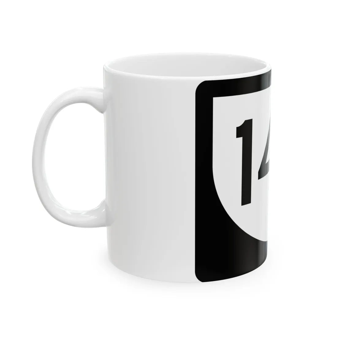 PR urban primary 14R (Puerto Rico) (Road Sign) White Coffee Mug - Go Mug Yourself