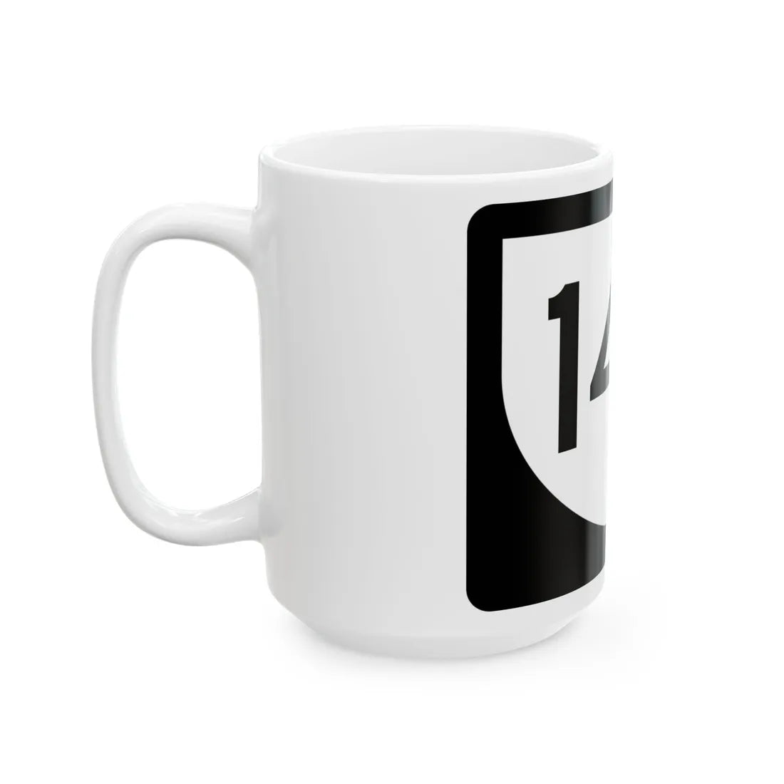 PR urban primary 14R (Puerto Rico) (Road Sign) White Coffee Mug - Go Mug Yourself