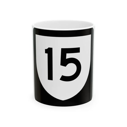 PR urban primary 15 (Puerto Rico) (Road Sign) White Coffee Mug 11oz - Go Mug Yourself