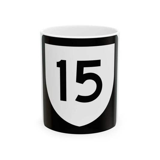 PR urban primary 15 (Puerto Rico) (Road Sign) White Coffee Mug 11oz - Go Mug Yourself