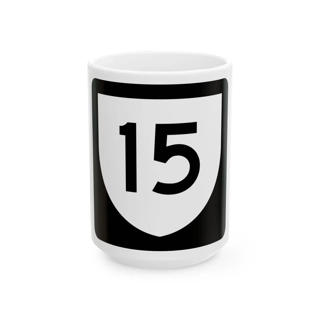 PR urban primary 15 (Puerto Rico) (Road Sign) White Coffee Mug 15oz - Go Mug Yourself