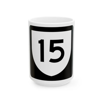 PR urban primary 15 (Puerto Rico) (Road Sign) White Coffee Mug 15oz - Go Mug Yourself