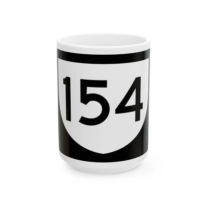 PR urban primary 154 (Puerto Rico) (Road Sign) White Coffee Mug 15oz - Go Mug Yourself