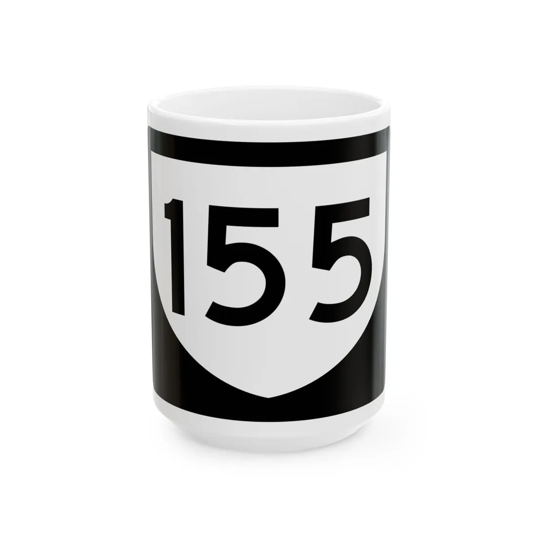 PR urban primary 155 (Puerto Rico) (Road Sign) White Coffee Mug 15oz - Go Mug Yourself