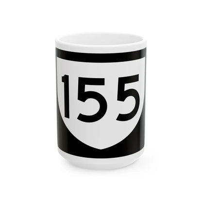 PR urban primary 155 (Puerto Rico) (Road Sign) White Coffee Mug 15oz - Go Mug Yourself