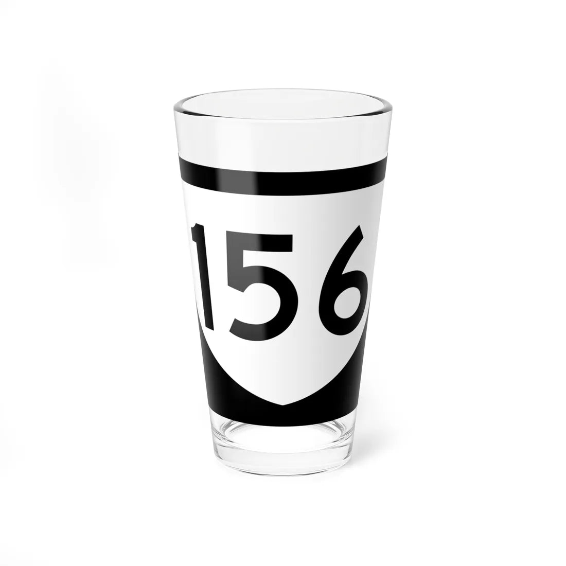 PR urban primary 156 (Puerto Rico) (Road Sign) Pint Glass 16oz 16oz - Go Mug Yourself