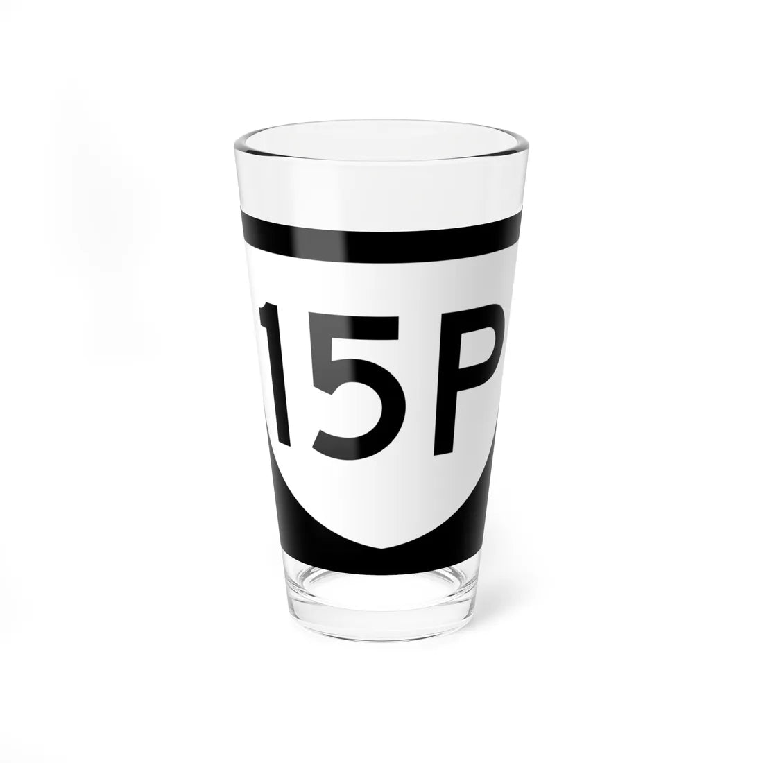 PR urban primary 15P (Puerto Rico) (Road Sign) Pint Glass 16oz 16oz - Go Mug Yourself