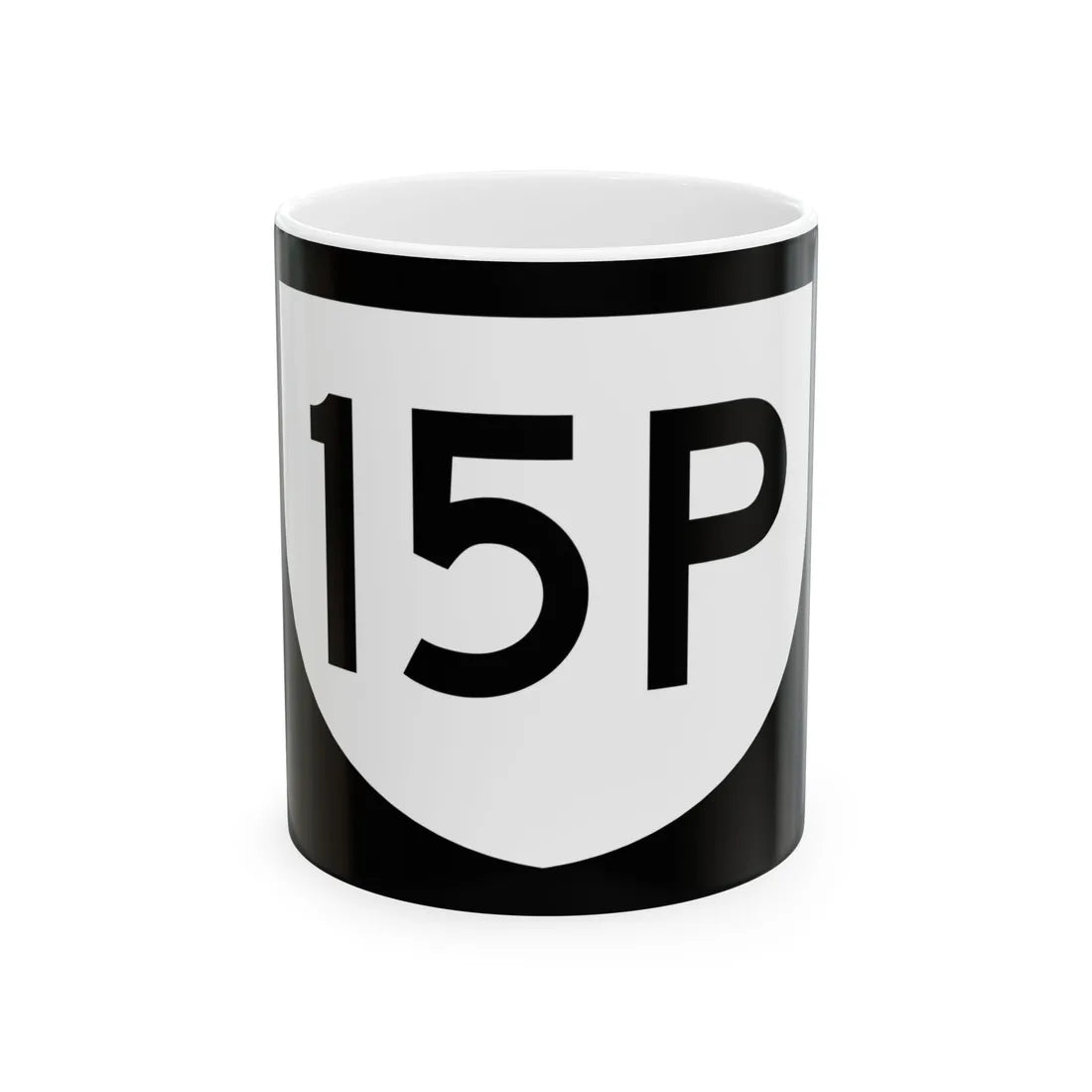 PR urban primary 15P (Puerto Rico) (Road Sign) White Coffee Mug 11oz - Go Mug Yourself