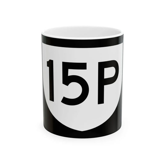 PR urban primary 15P (Puerto Rico) (Road Sign) White Coffee Mug 11oz - Go Mug Yourself