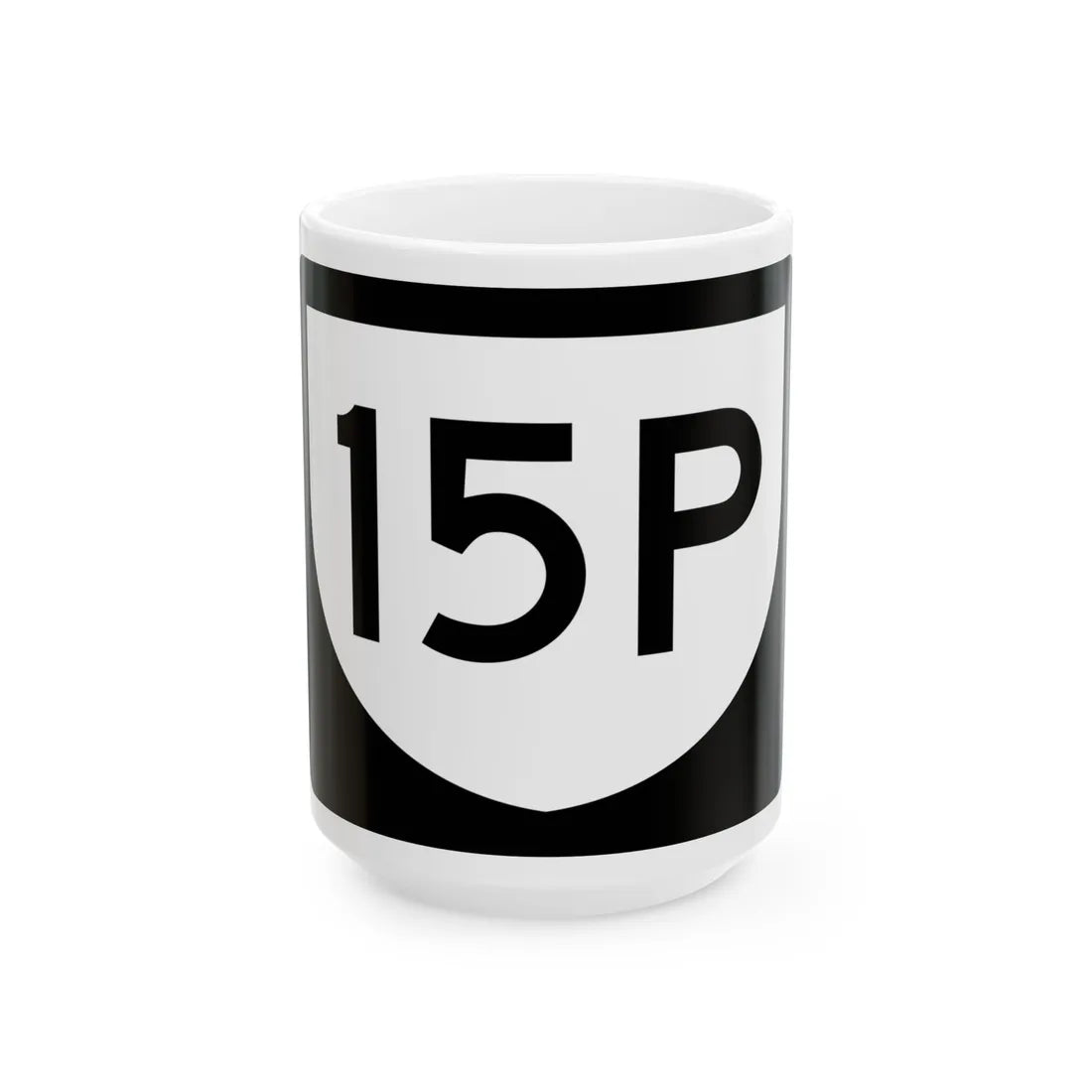 PR urban primary 15P (Puerto Rico) (Road Sign) White Coffee Mug 15oz - Go Mug Yourself
