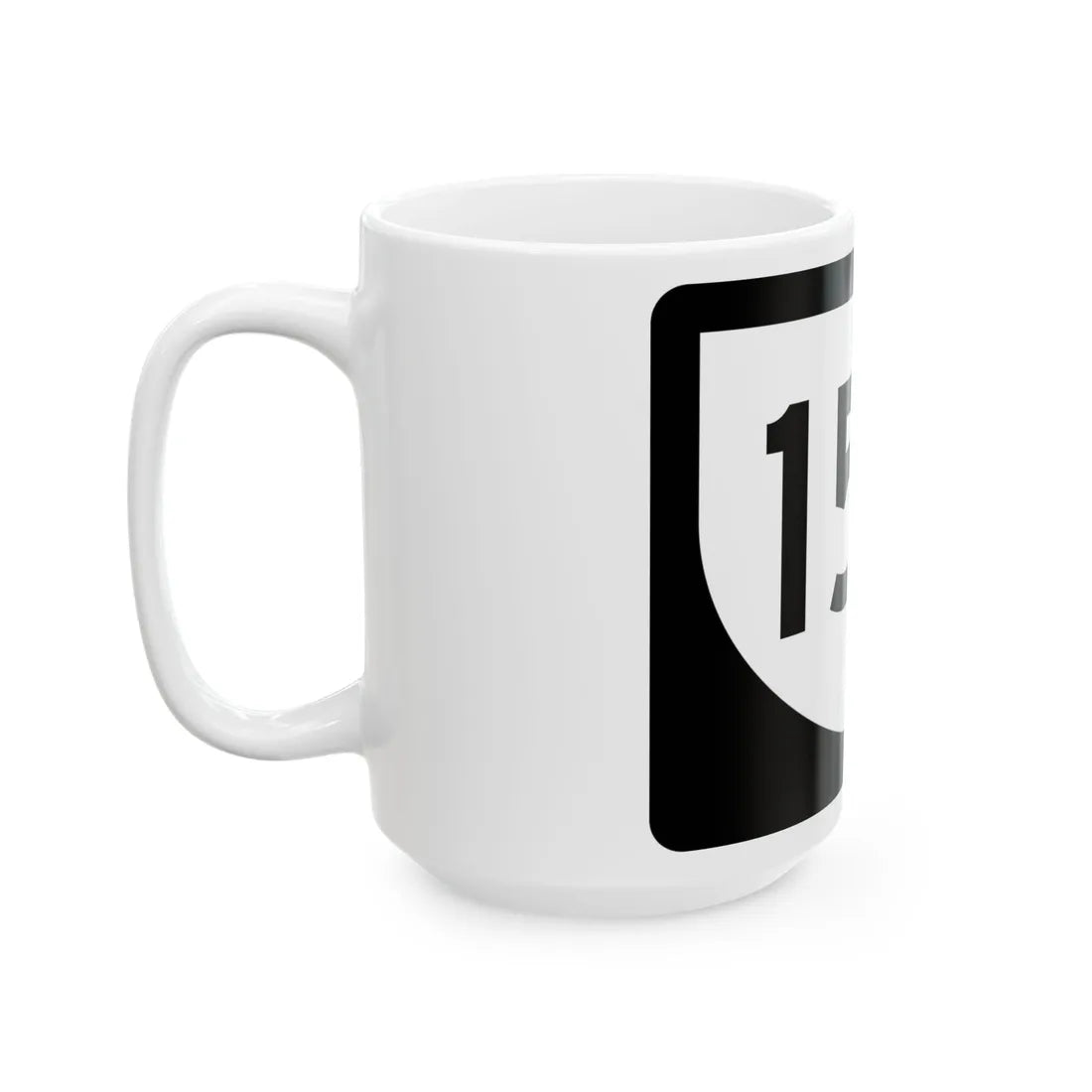 PR urban primary 15P (Puerto Rico) (Road Sign) White Coffee Mug - Go Mug Yourself