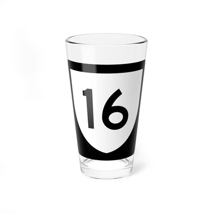 PR urban primary 16 (Puerto Rico) (Road Sign) Pint Glass 16oz 16oz - Go Mug Yourself