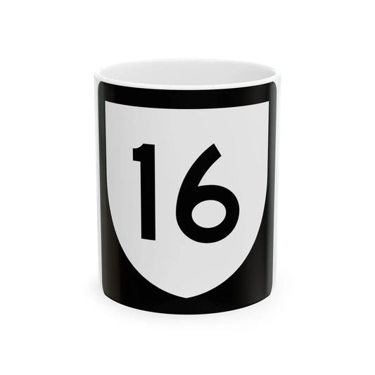PR urban primary 16 (Puerto Rico) (Road Sign) White Coffee Mug 11oz - Go Mug Yourself