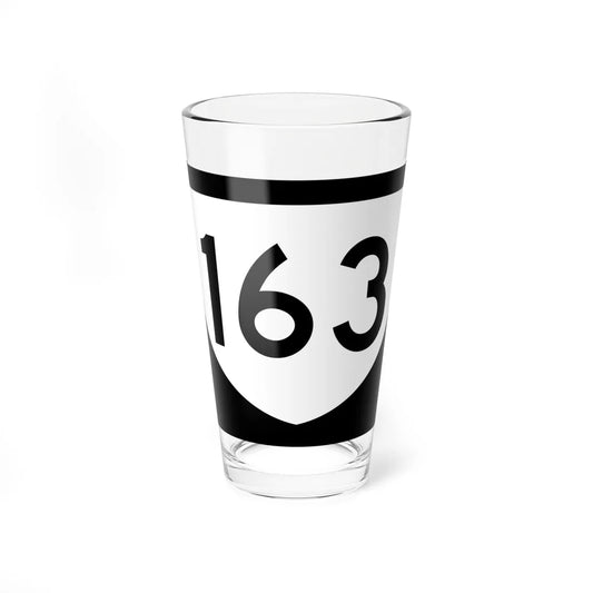 PR urban primary 163 (Puerto Rico) (Road Sign) Pint Glass 16oz 16oz - Go Mug Yourself