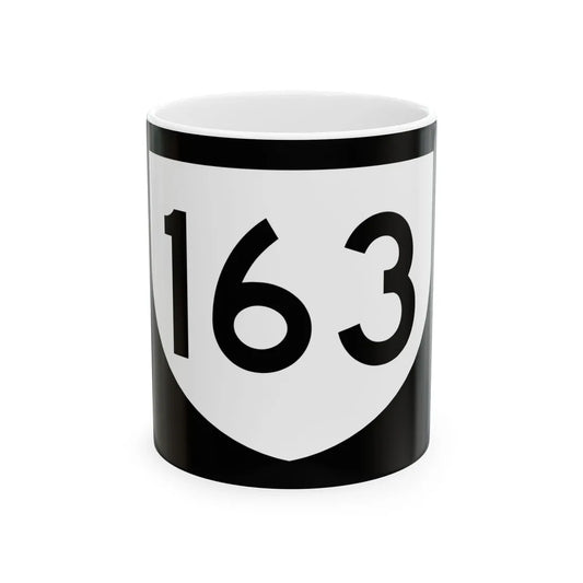 PR urban primary 163 (Puerto Rico) (Road Sign) White Coffee Mug 11oz - Go Mug Yourself
