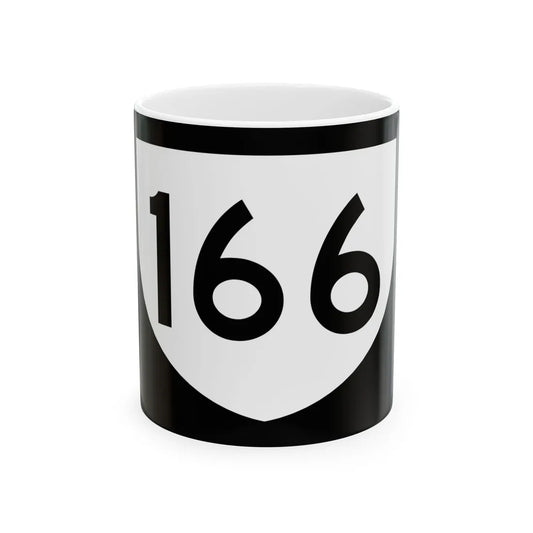 PR urban primary 166 (Puerto Rico) (Road Sign) White Coffee Mug 11oz - Go Mug Yourself