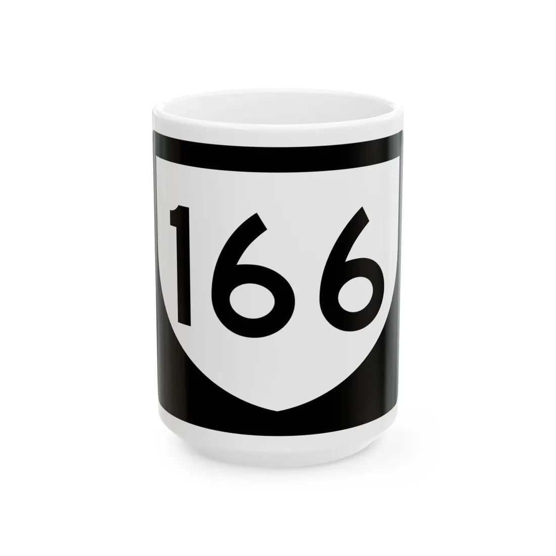 PR urban primary 166 (Puerto Rico) (Road Sign) White Coffee Mug 15oz - Go Mug Yourself