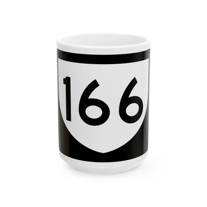 PR urban primary 166 (Puerto Rico) (Road Sign) White Coffee Mug 15oz - Go Mug Yourself