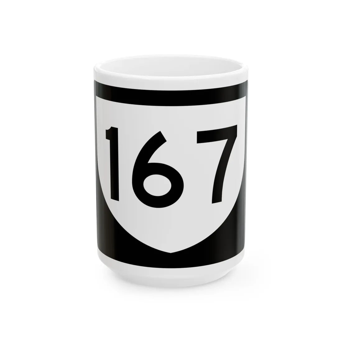 PR urban primary 167 (Puerto Rico) (Road Sign) White Coffee Mug 15oz - Go Mug Yourself
