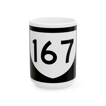 PR urban primary 167 (Puerto Rico) (Road Sign) White Coffee Mug 15oz - Go Mug Yourself