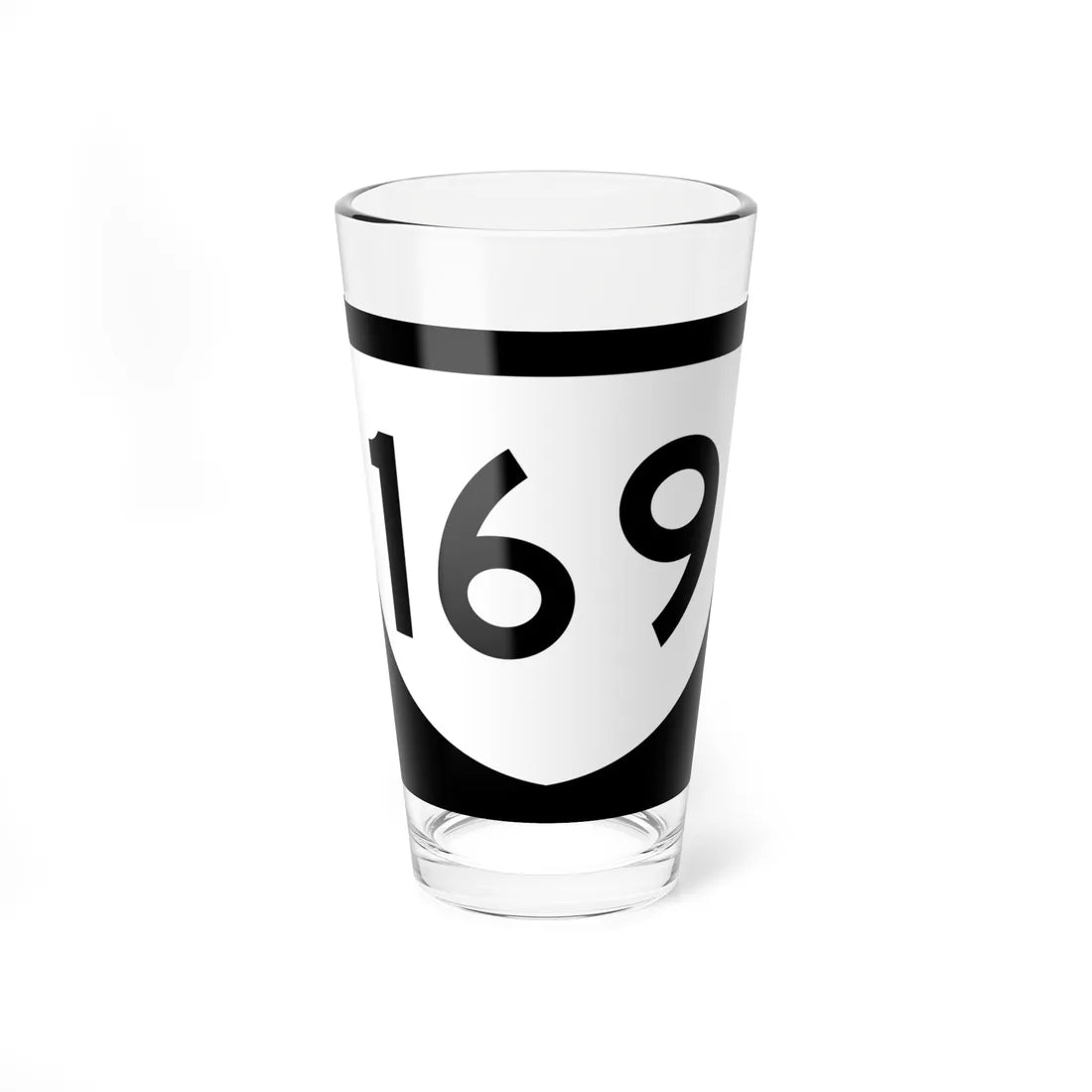 PR urban primary 169 (Puerto Rico) (Road Sign) Pint Glass 16oz 16oz - Go Mug Yourself