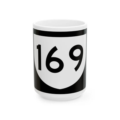 PR urban primary 169 (Puerto Rico) (Road Sign) White Coffee Mug 15oz - Go Mug Yourself