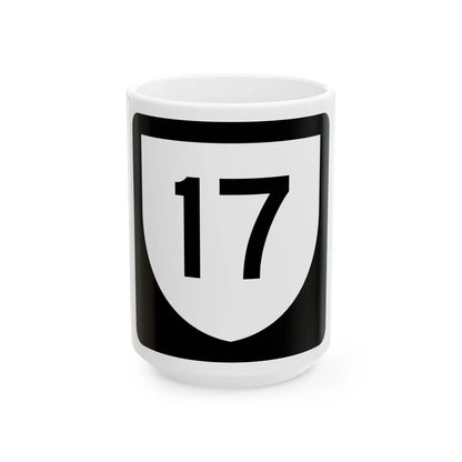 PR urban primary 17 (Puerto Rico) (Road Sign) White Coffee Mug 15oz - Go Mug Yourself
