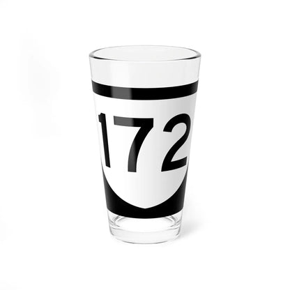 PR urban primary 172 (Puerto Rico) (Road Sign) Pint Glass 16oz - Go Mug Yourself