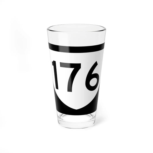PR urban primary 176 (Puerto Rico) (Road Sign) Pint Glass 16oz 16oz - Go Mug Yourself