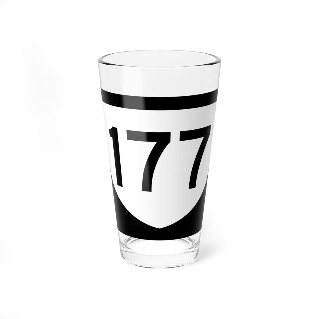PR urban primary 177 (Puerto Rico) (Road Sign) Pint Glass 16oz 16oz - Go Mug Yourself