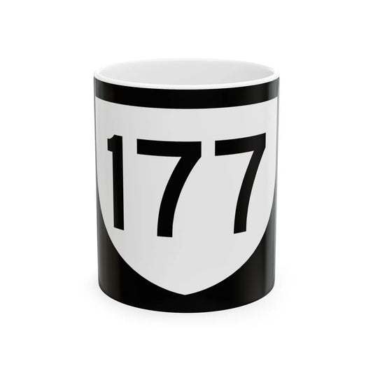 PR urban primary 177 (Puerto Rico) (Road Sign) White Coffee Mug 11oz - Go Mug Yourself
