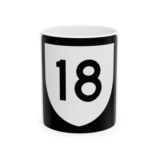 PR urban primary 18 (Puerto Rico) (Road Sign) White Coffee Mug 11oz - Go Mug Yourself