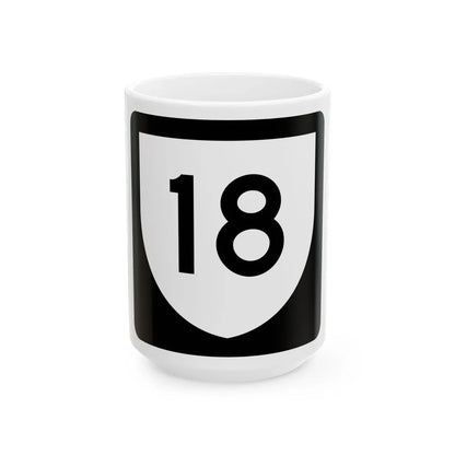PR urban primary 18 (Puerto Rico) (Road Sign) White Coffee Mug 15oz - Go Mug Yourself