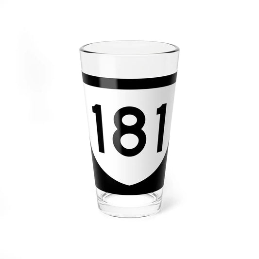 PR urban primary 181 (Puerto Rico) (Road Sign) Pint Glass 16oz 16oz - Go Mug Yourself