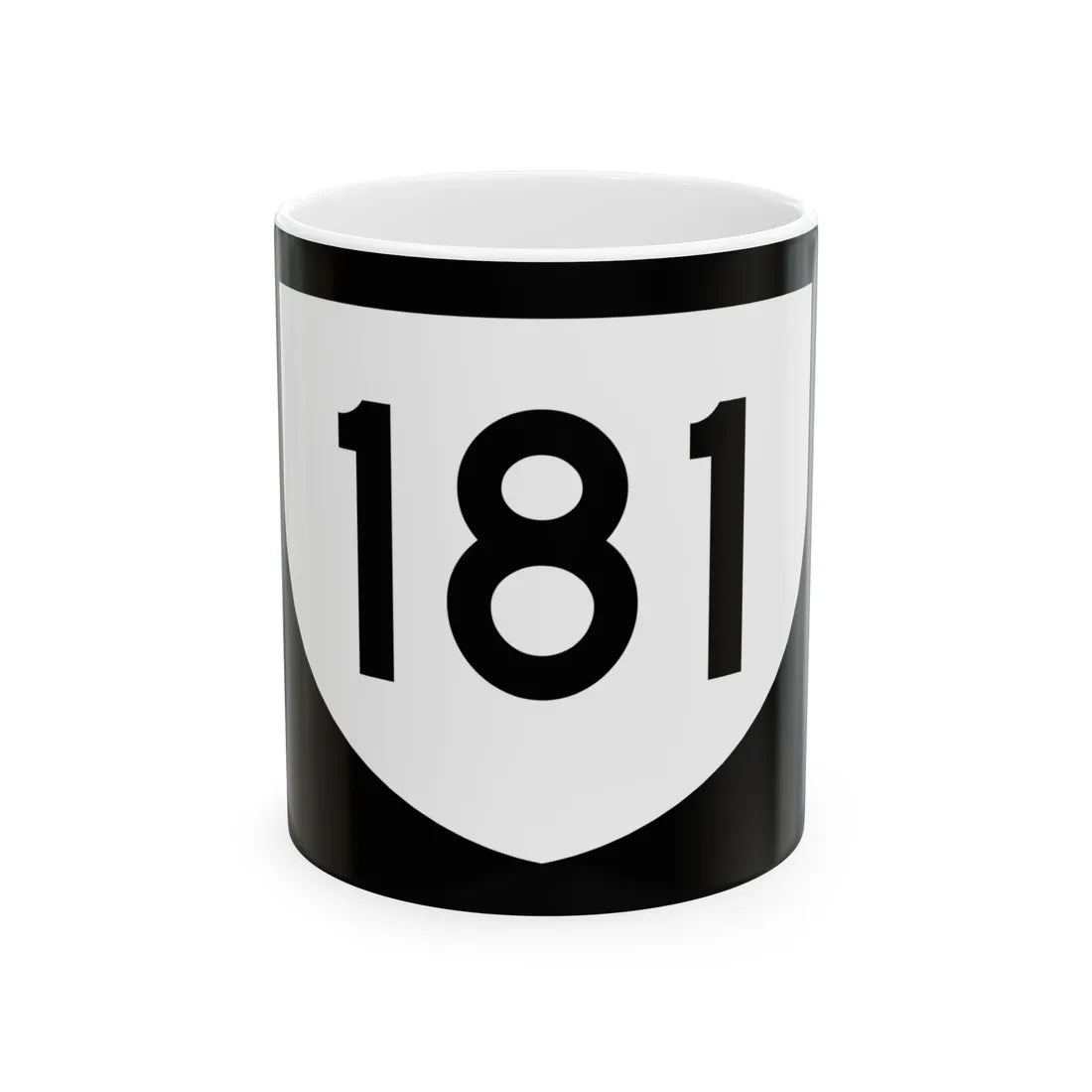 PR urban primary 181 (Puerto Rico) (Road Sign) White Coffee Mug 11oz - Go Mug Yourself
