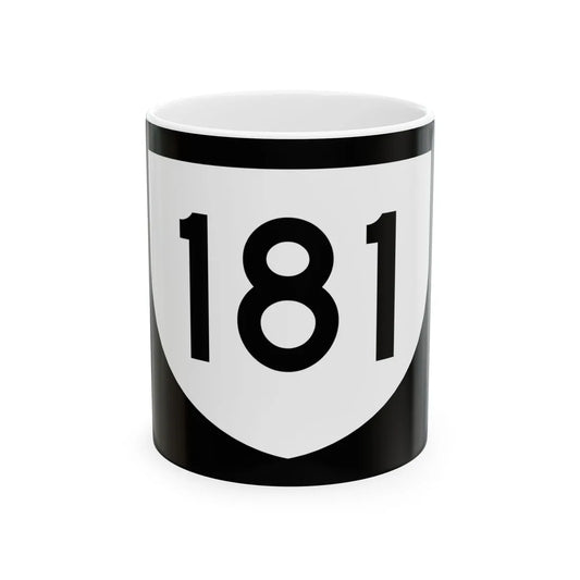 PR urban primary 181 (Puerto Rico) (Road Sign) White Coffee Mug 11oz - Go Mug Yourself