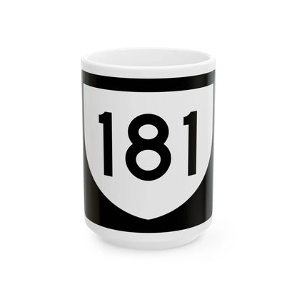 PR urban primary 181 (Puerto Rico) (Road Sign) White Coffee Mug 15oz - Go Mug Yourself